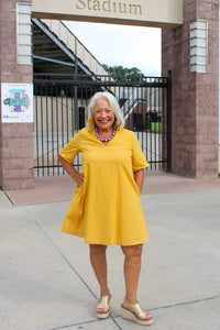 Olivia Dress in Gold
