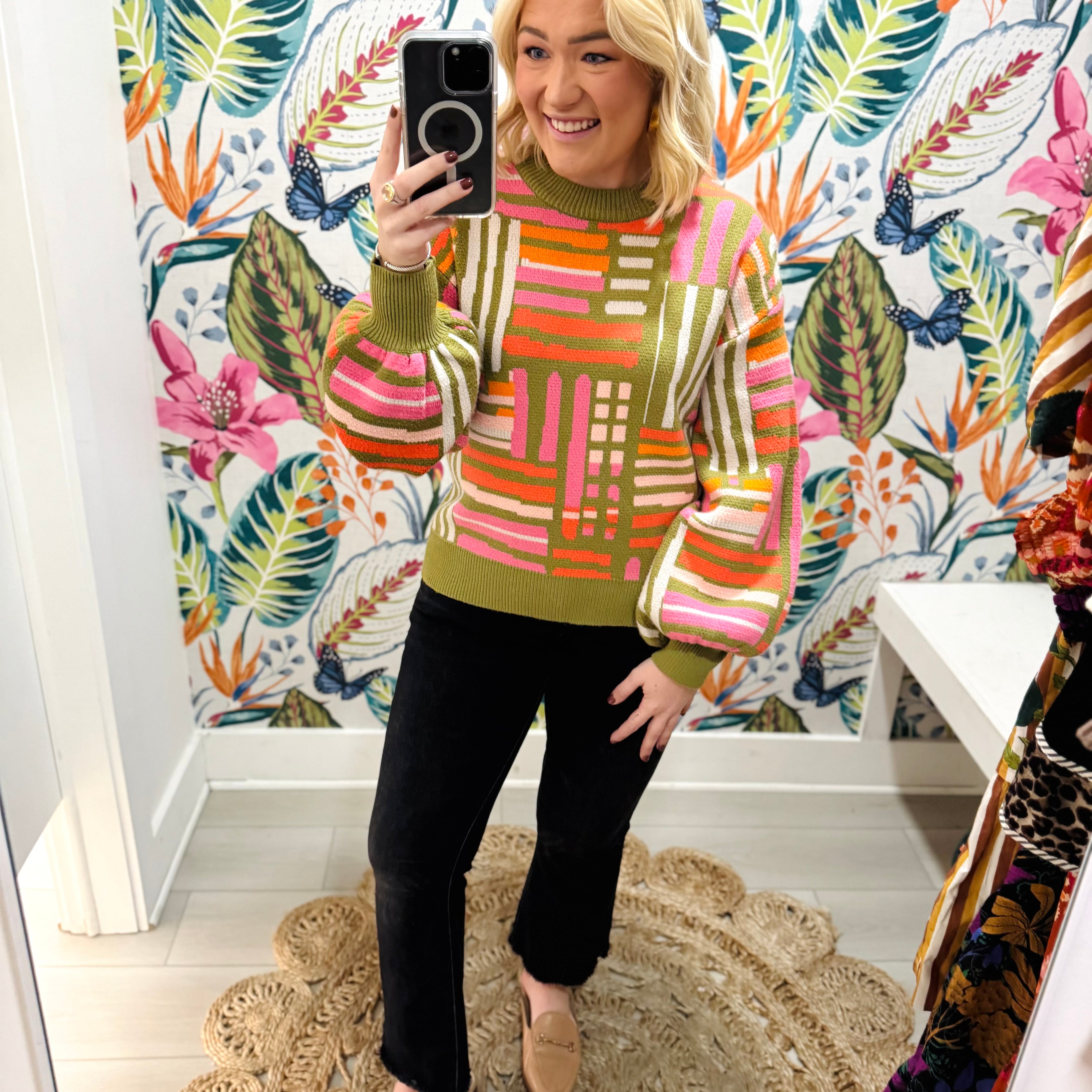 Pattern Knit Sweater | THML