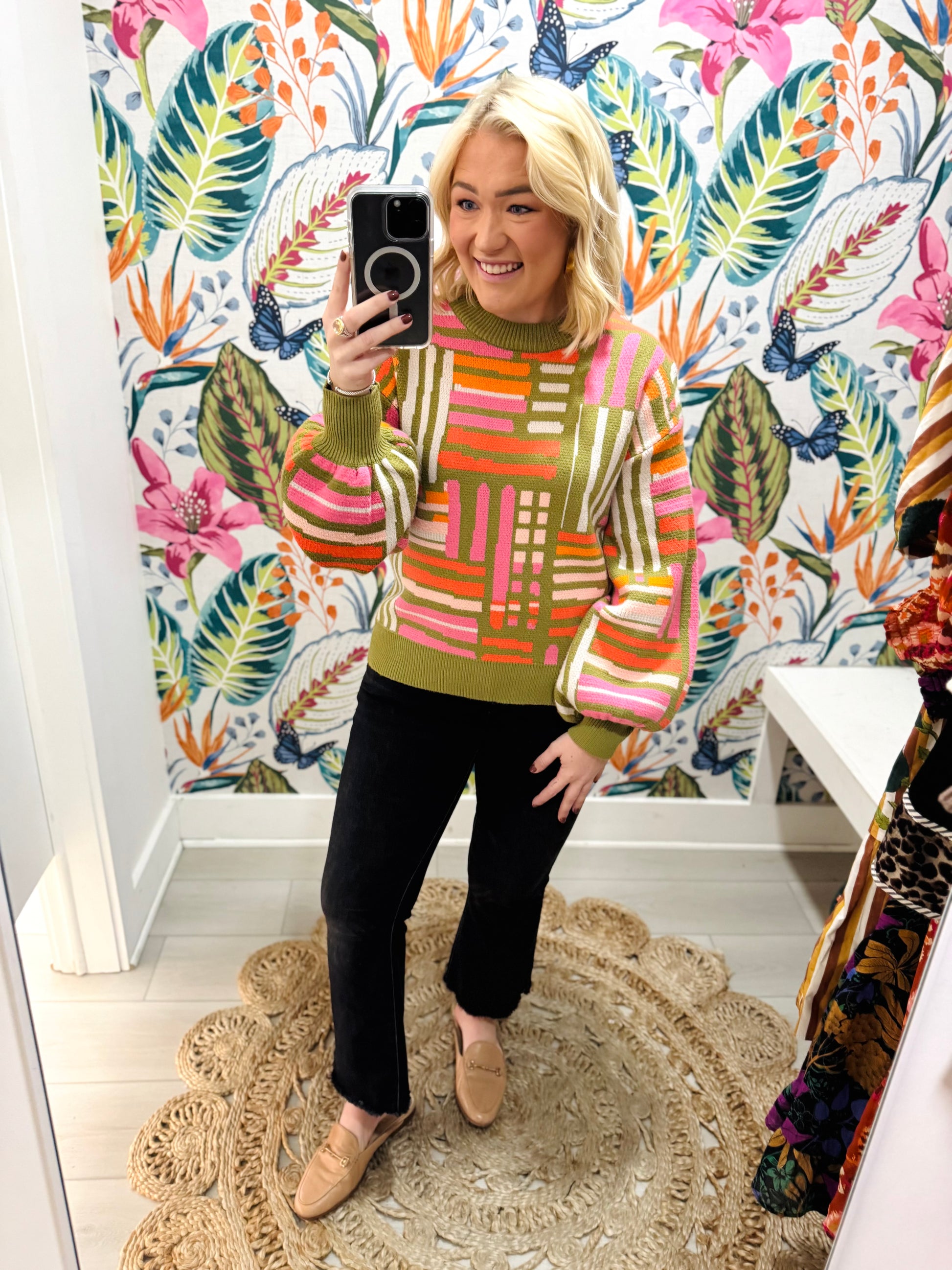 Pattern Knit Sweater | THML