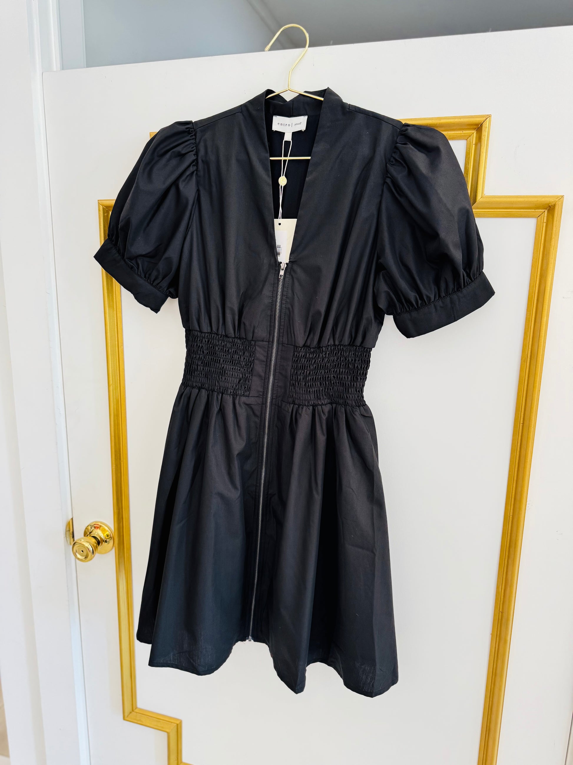 Stacey Dress in Black Short