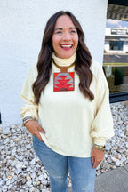 Anytime + Anywhere Mockneck Sweater in Cream