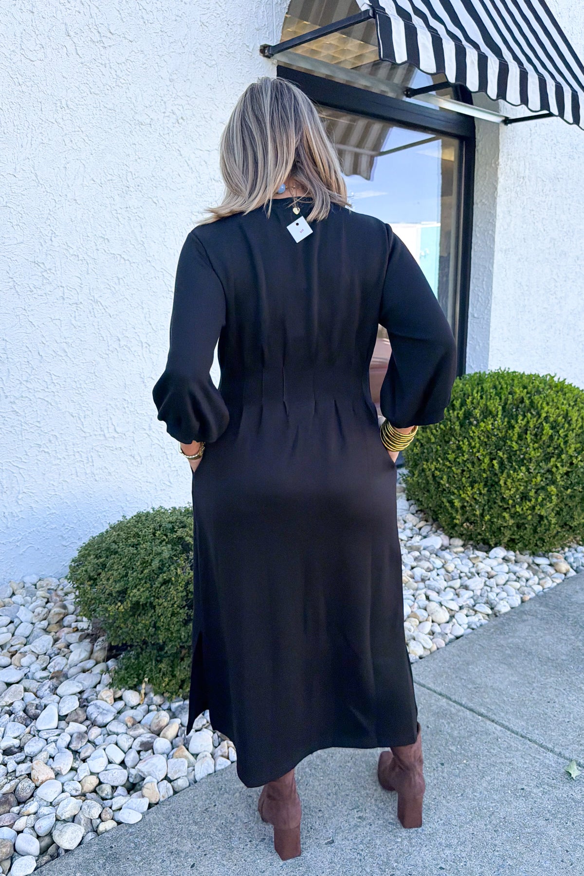 Any Occasion Midi Dress in Black