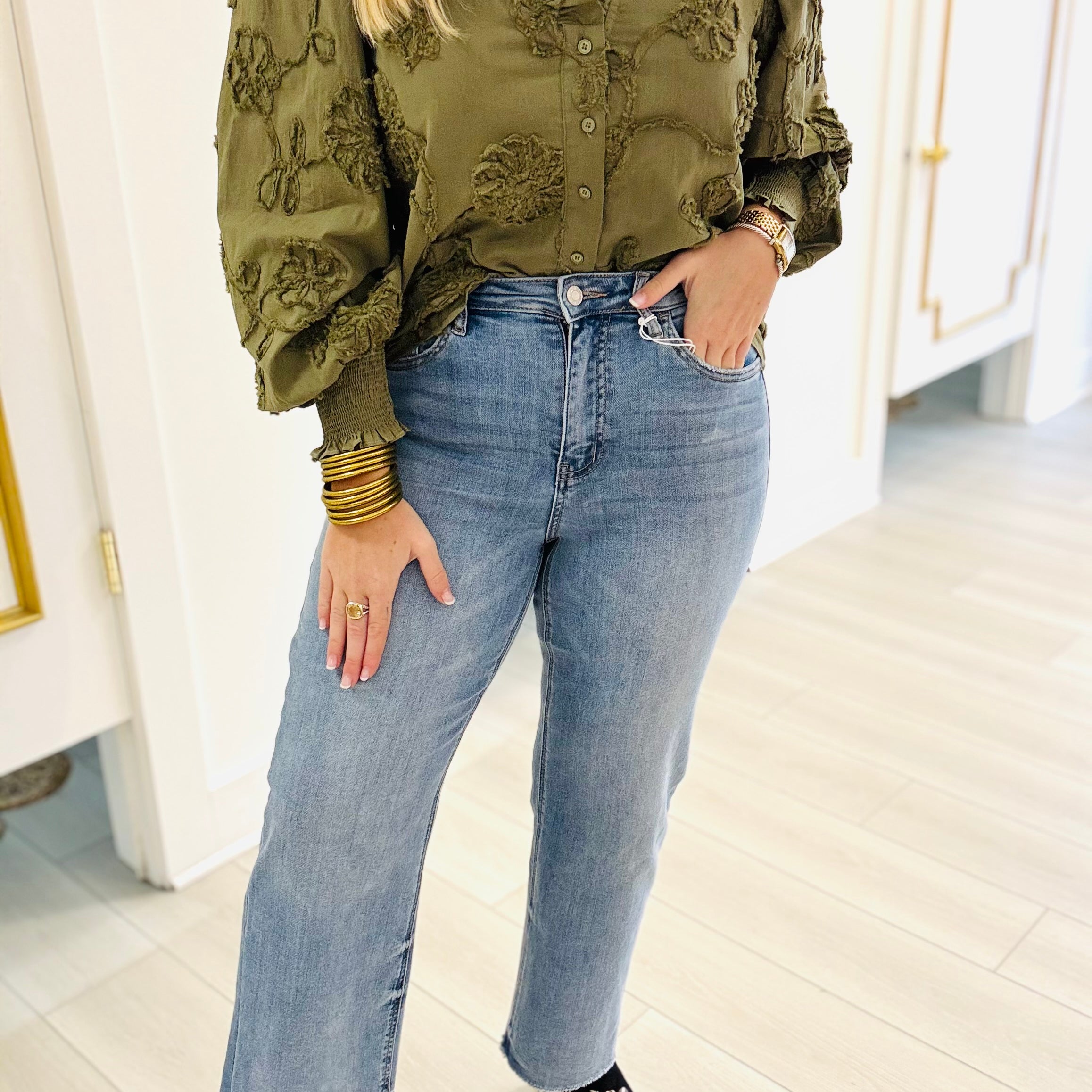 Olivia Wide Leg Medium Wash by VERVET