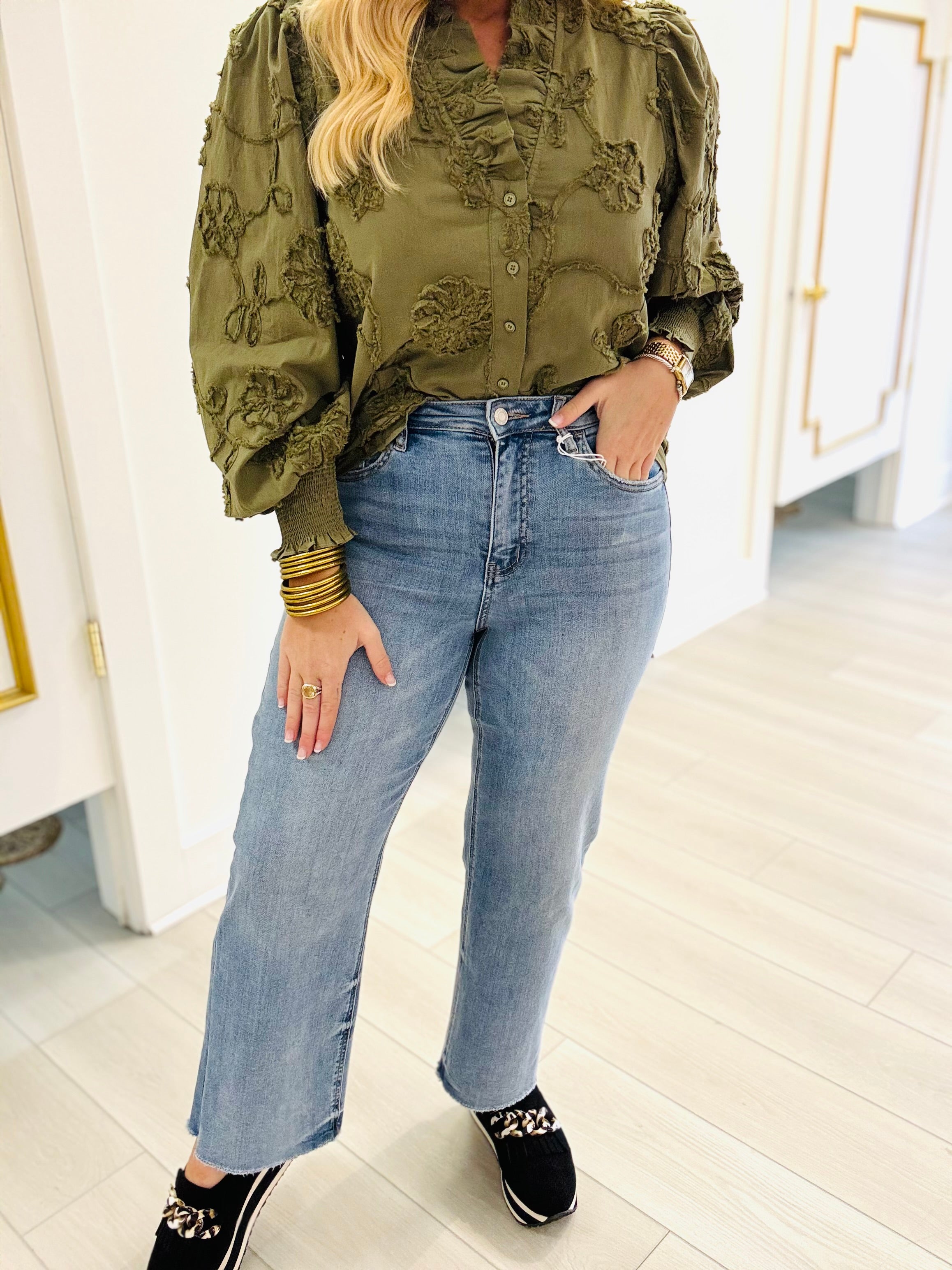 Olivia Wide Leg Medium Wash by VERVET