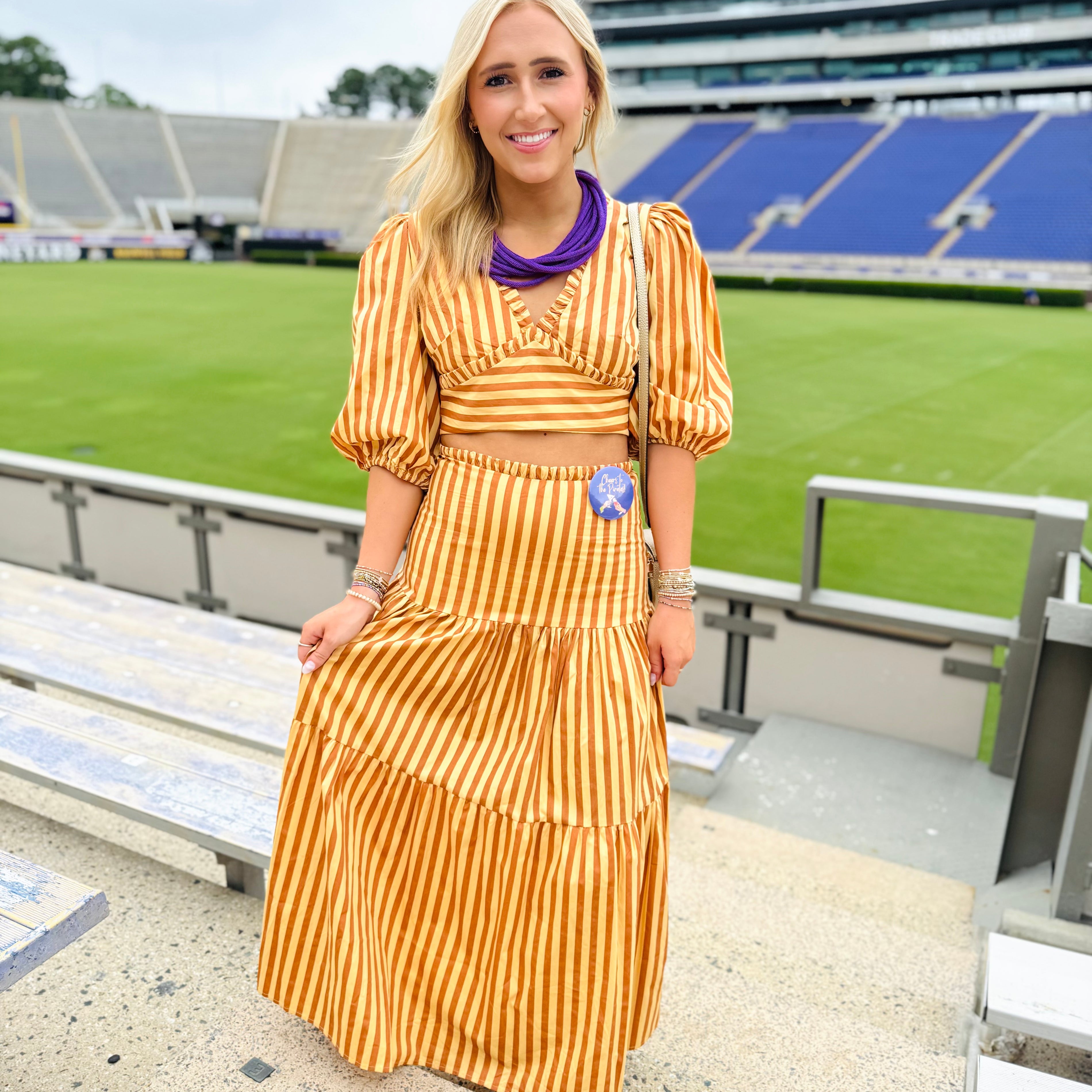 Cabana Striped Two Piece Set