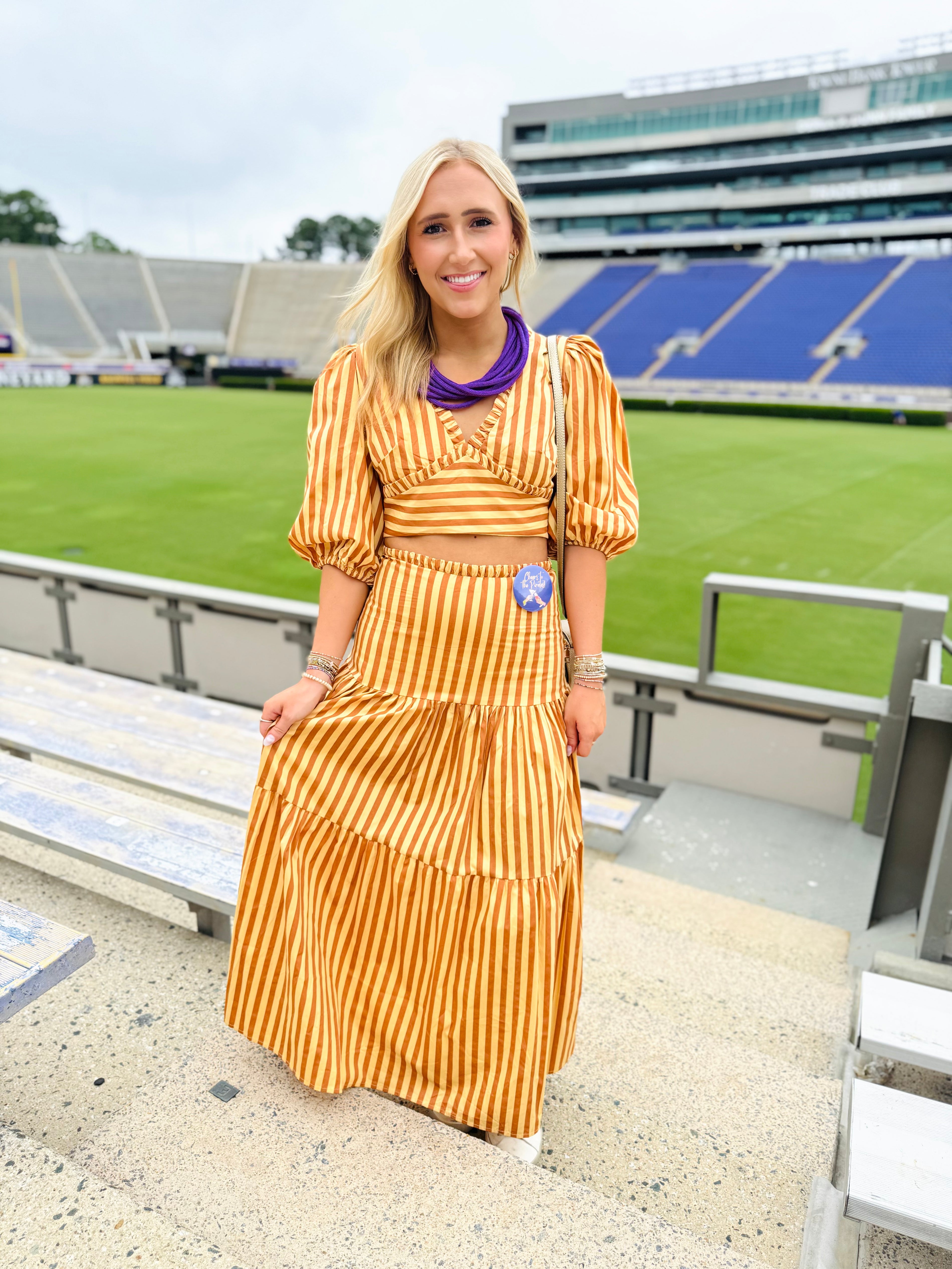 Cabana Striped Two Piece Set