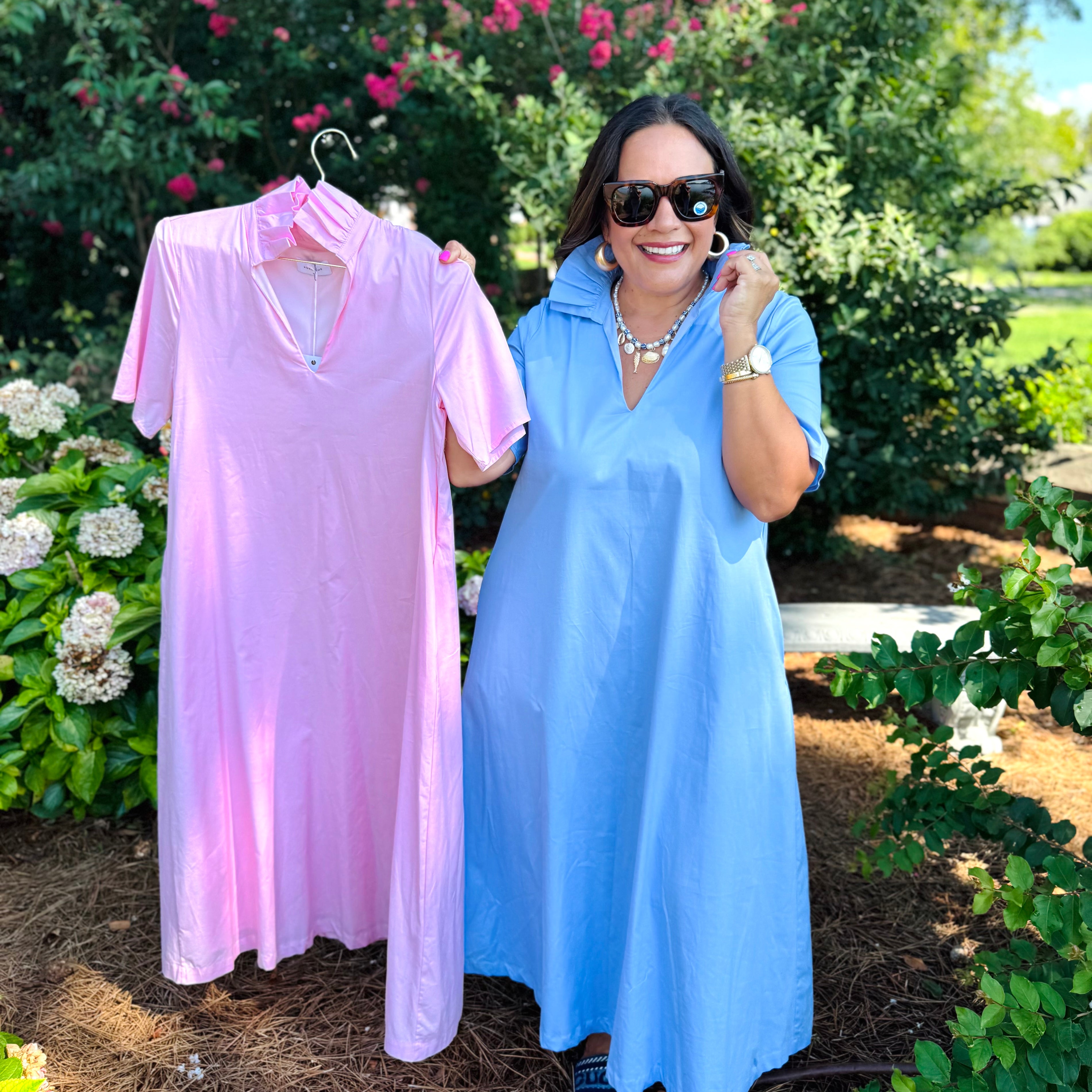 Adrienne Audrey Dress in Pink