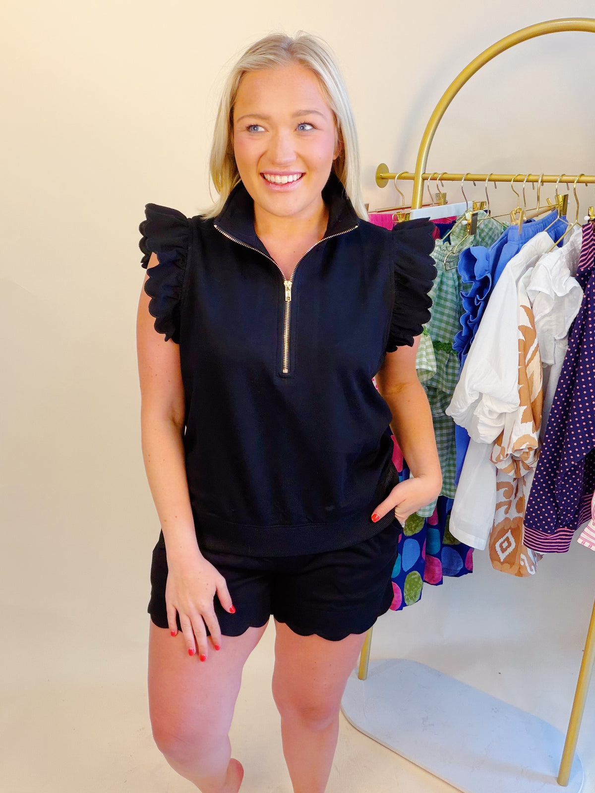 Girl on the Go Shorts in Black