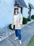 Gold Metallic Rain Jacket | ANORAK