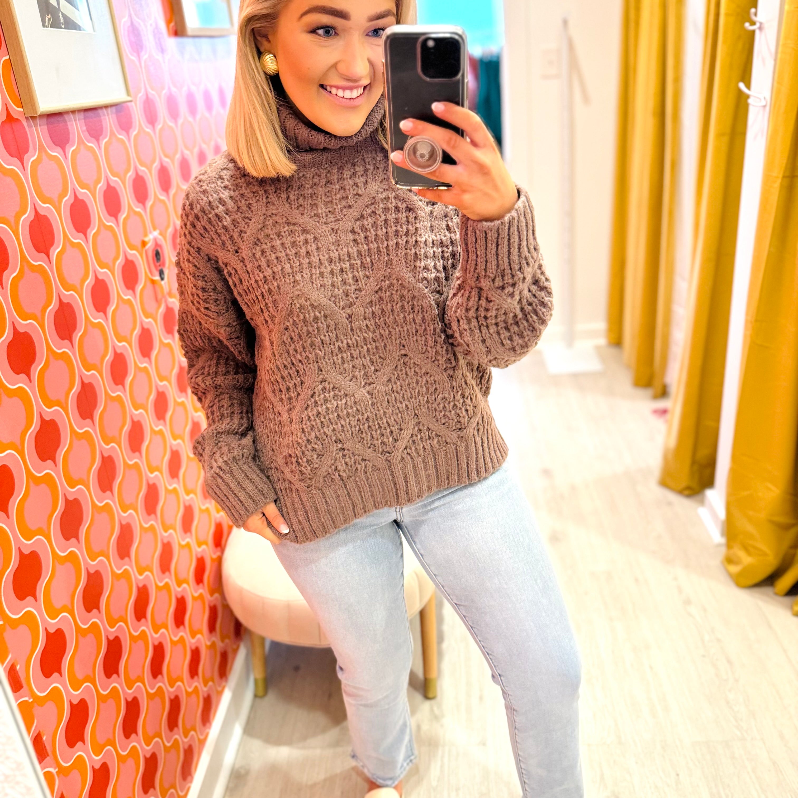 Terry Turtleneck Sweater (2 Colors)
