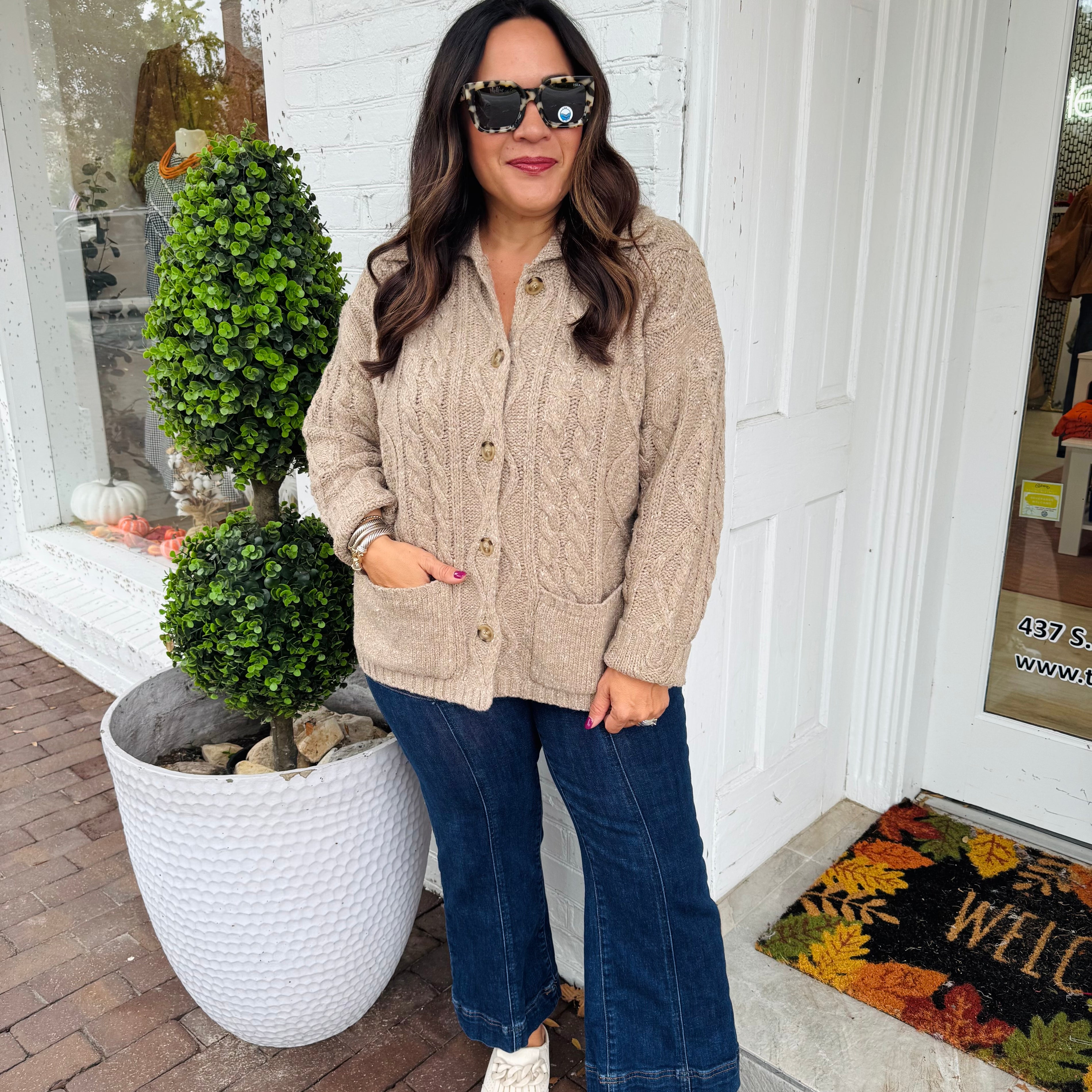 Warm + Cozy Button Up Sweater