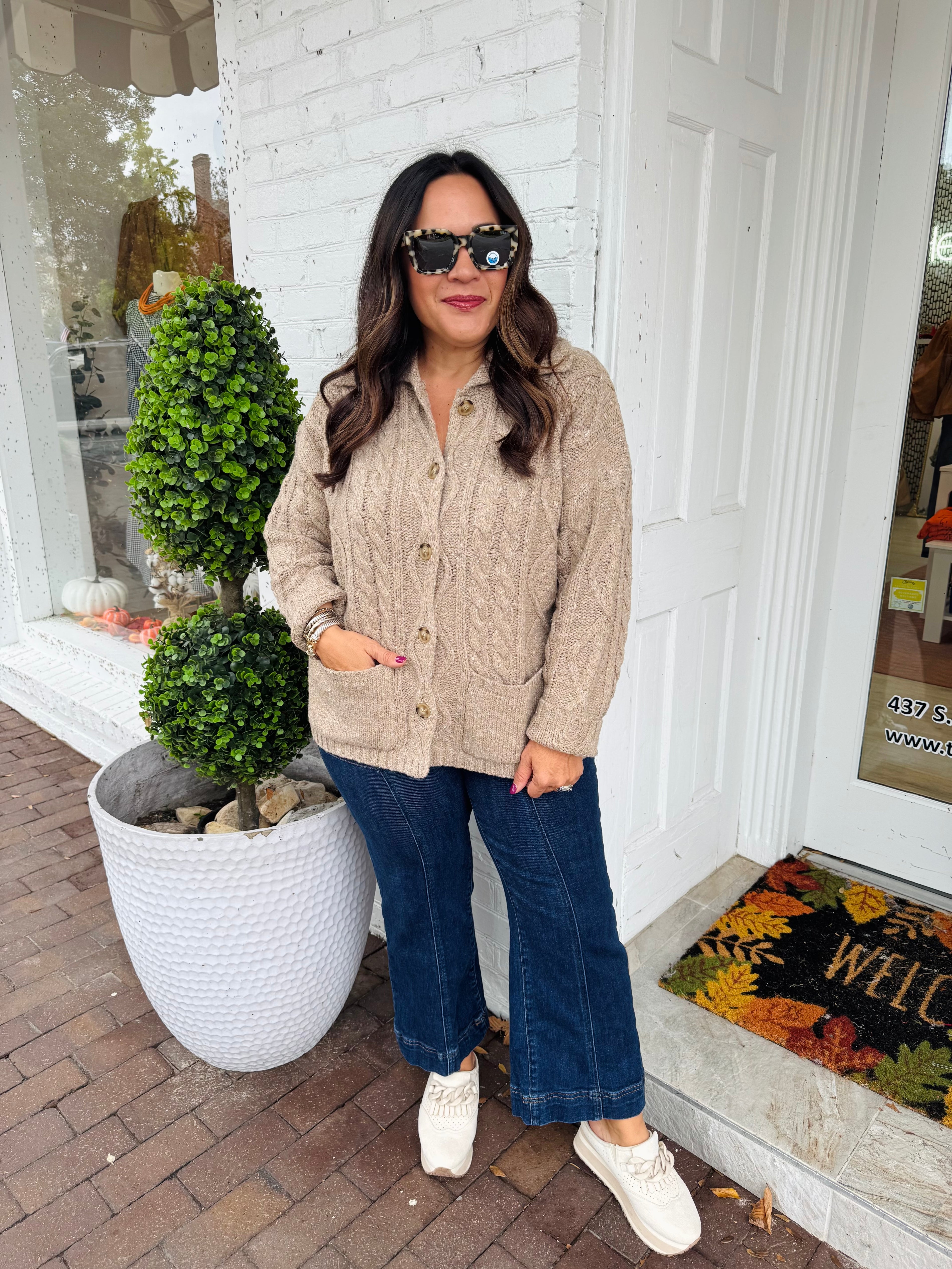 Warm + Cozy Button Up Sweater
