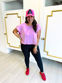 Go Girl Open Back Slub Tee (9 Colors)