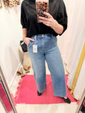 Utility Pocket Elastic Waist Wide Leg by Vervet