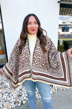 Leopard Wrap In Brown