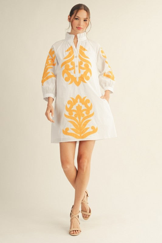 Proper Emblem Dress (2 Colors Available)