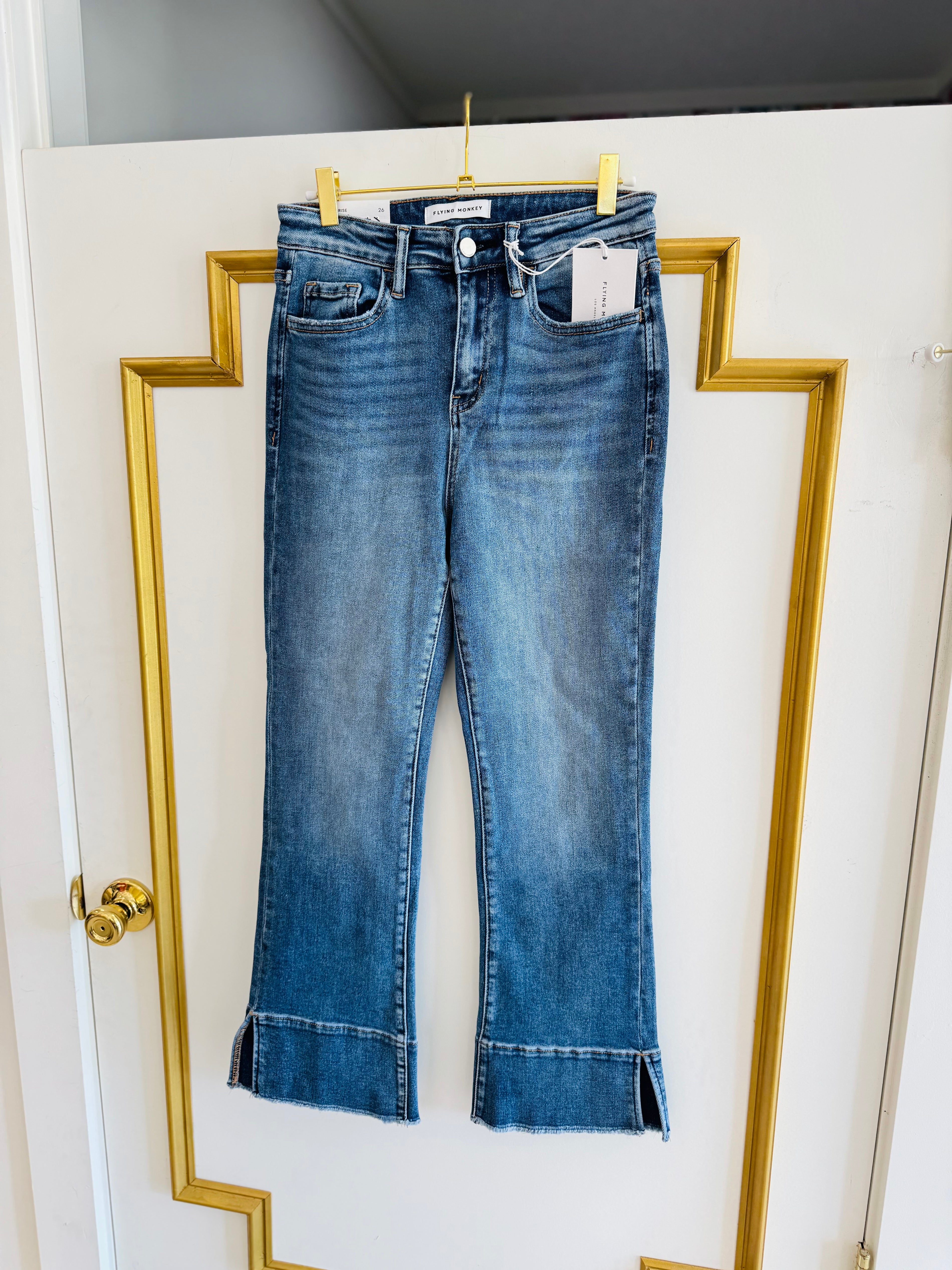 Jada High Rise Kick Flare by FLYING MONKEY