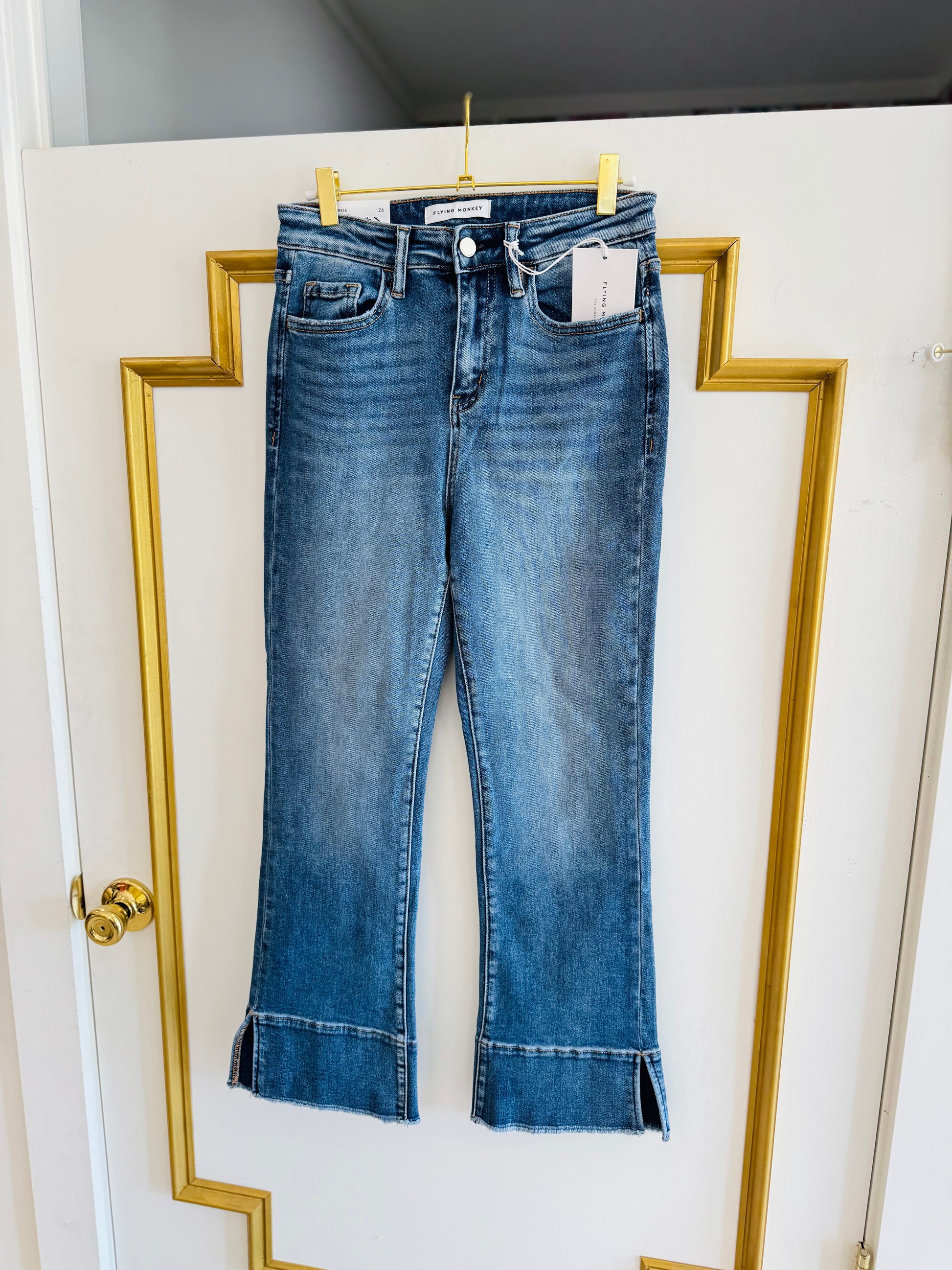 Jada High Rise Kick Flare by FLYING MONKEY