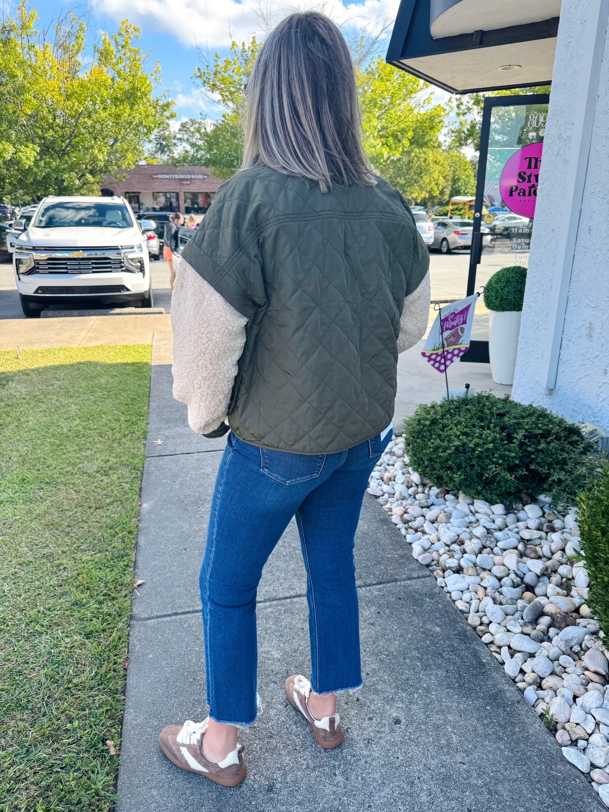 Sherpa Drop Shoulder Convertible Jacket | ANORAK