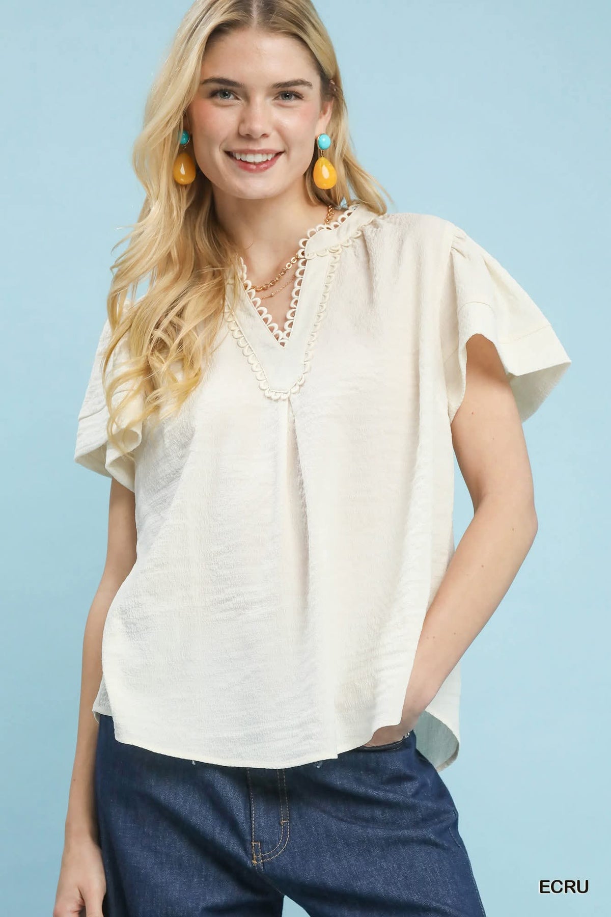 Kelly Top in Ecru
