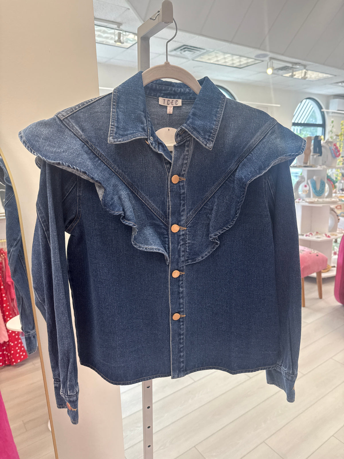 Miley Denim Top