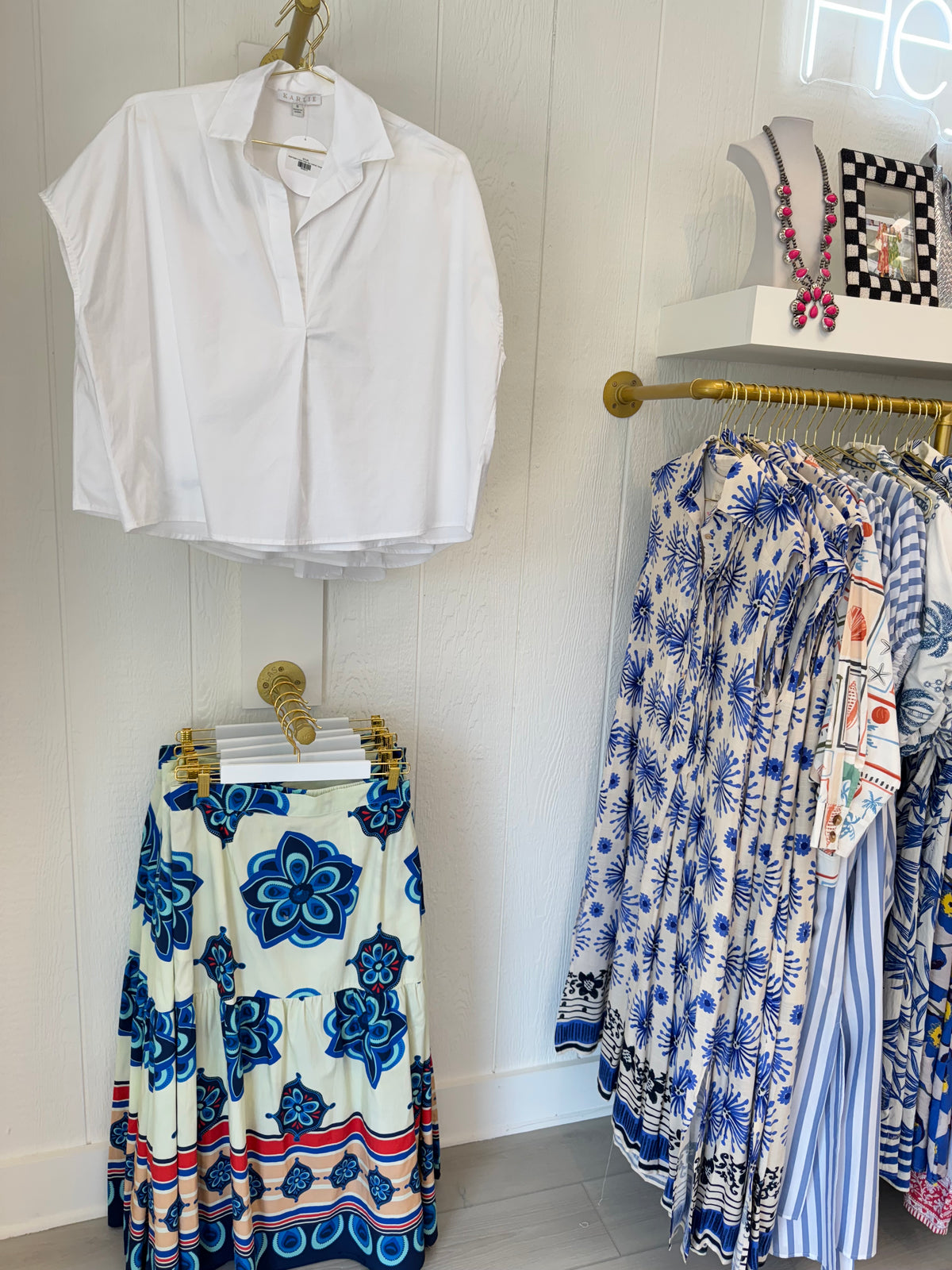 Ada Skirt in Geometric Florals | MAUDE