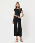 High Rise Wide Leg Denim in Black