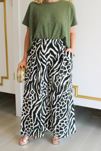 Sedona Safari Wide Leg Pants in Olive