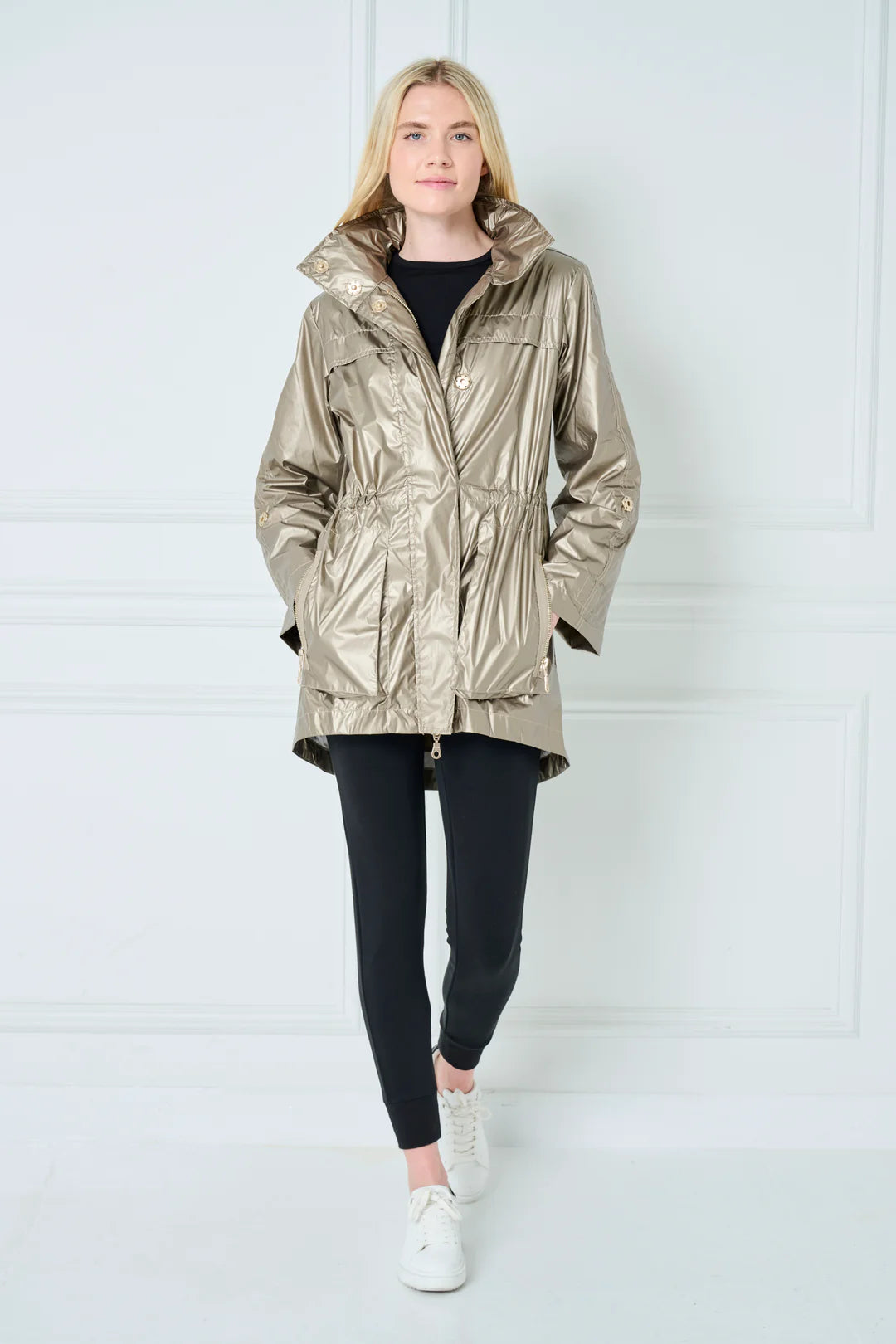 Gold Metallic Rain Jacket | ANORAK