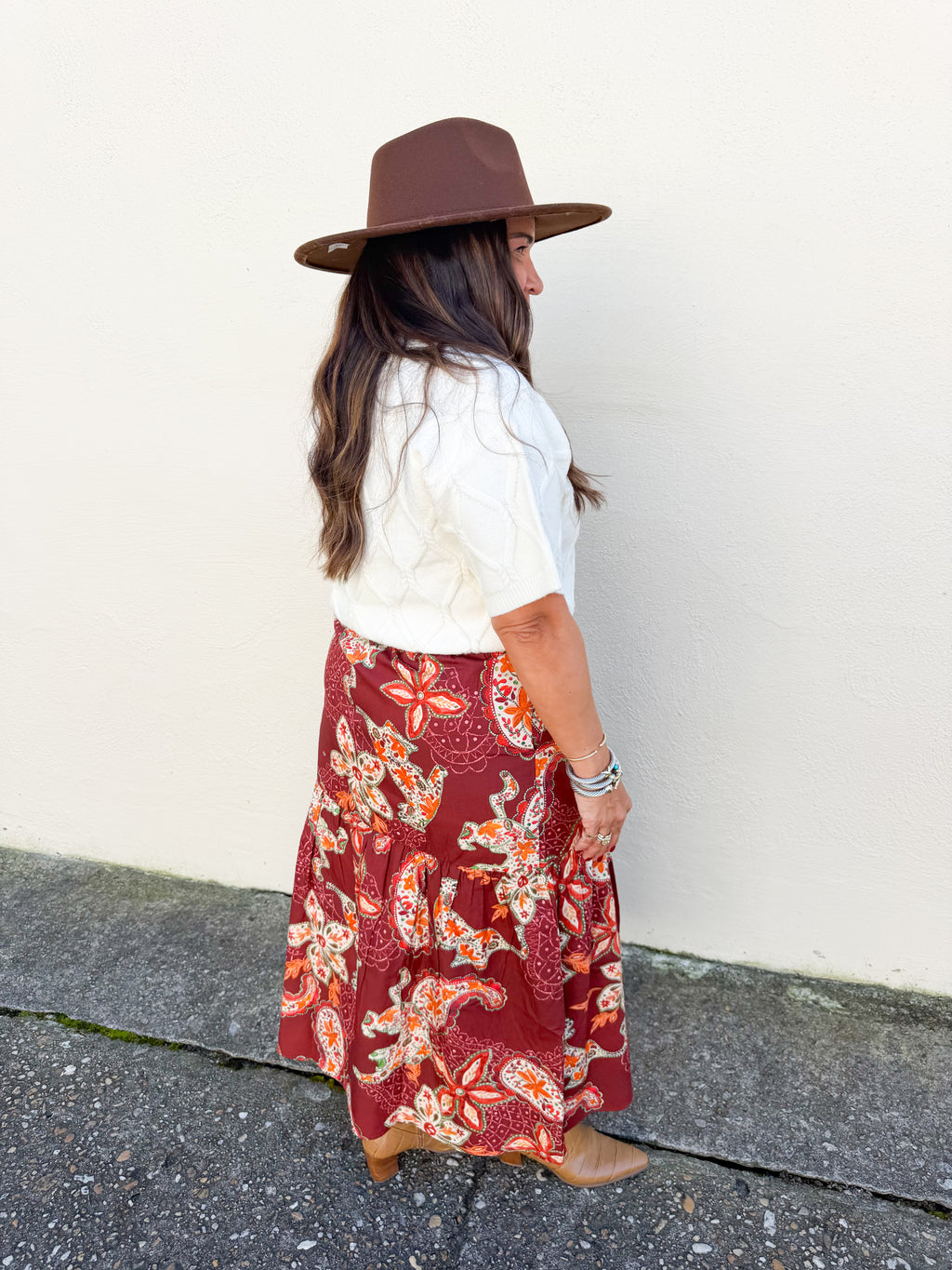 Ada Skirt in Wild Paisley | MAUDE