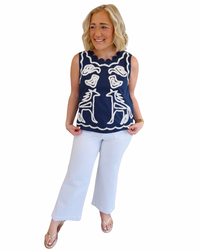 Animal Kingdom Embroidered Tank | THML