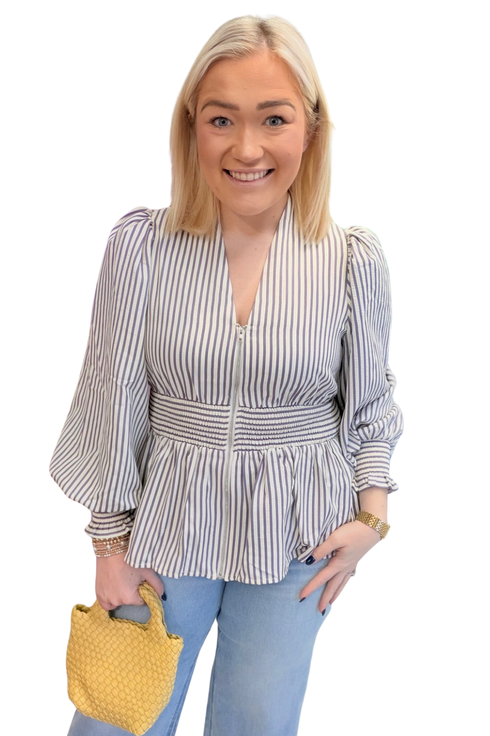 Stacey Top in Striped Long Sleeve (4 Colors)