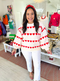 Sweet on Hearts Sweater