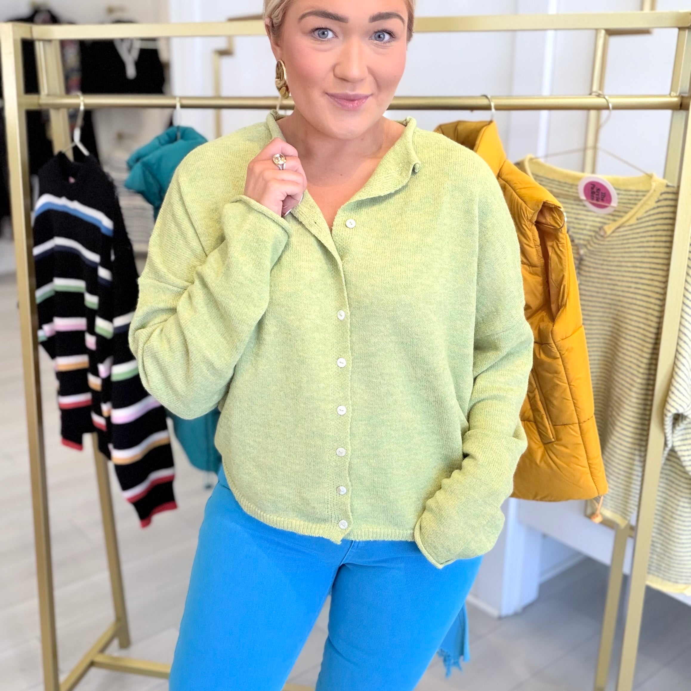 Anything Goes Button Up Sweater (5 Colors)