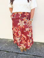 Ada Skirt in Wild Paisley | MAUDE
