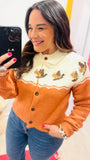 Old School Waterfowl Cardigan Sweater