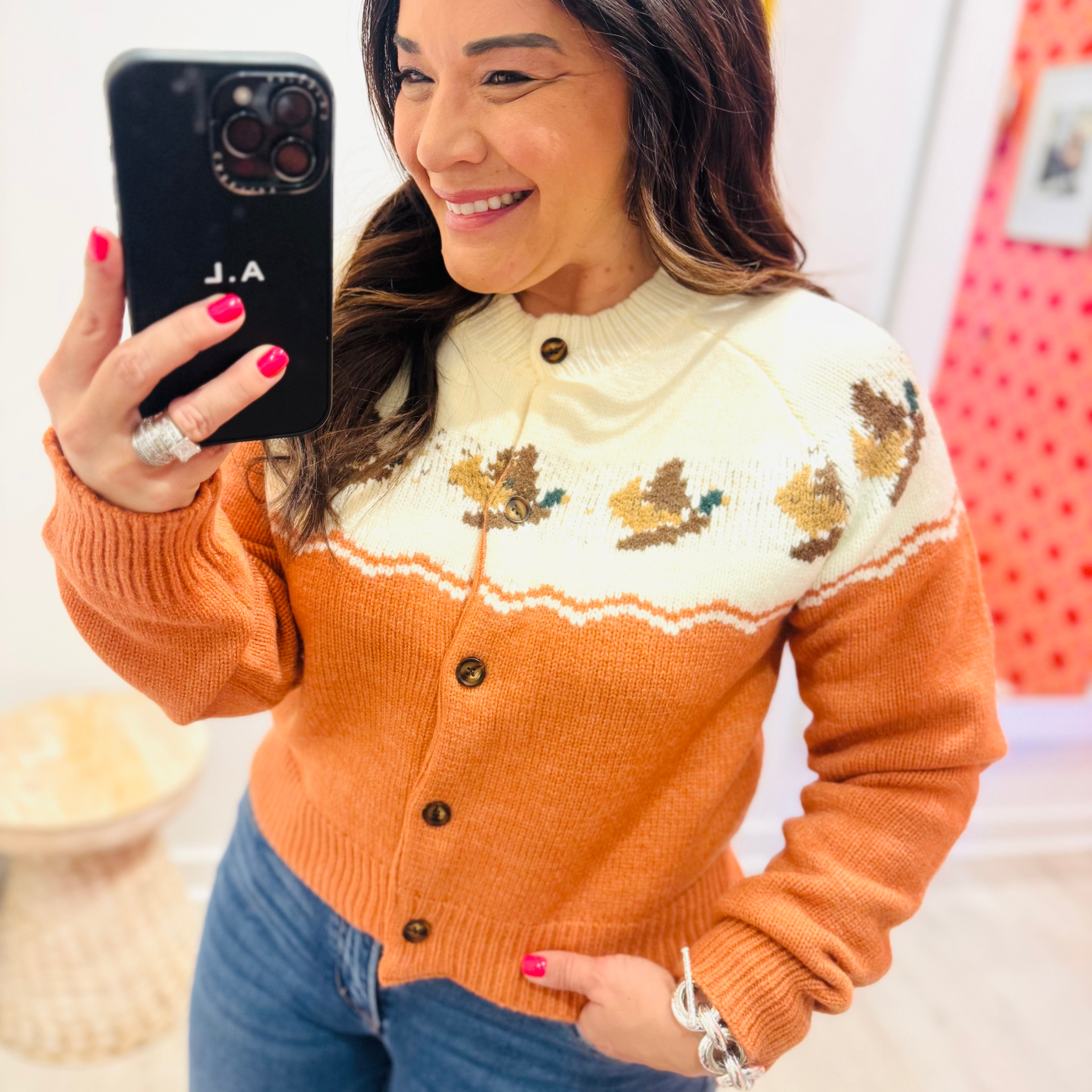 Old School Waterfowl Cardigan Sweater