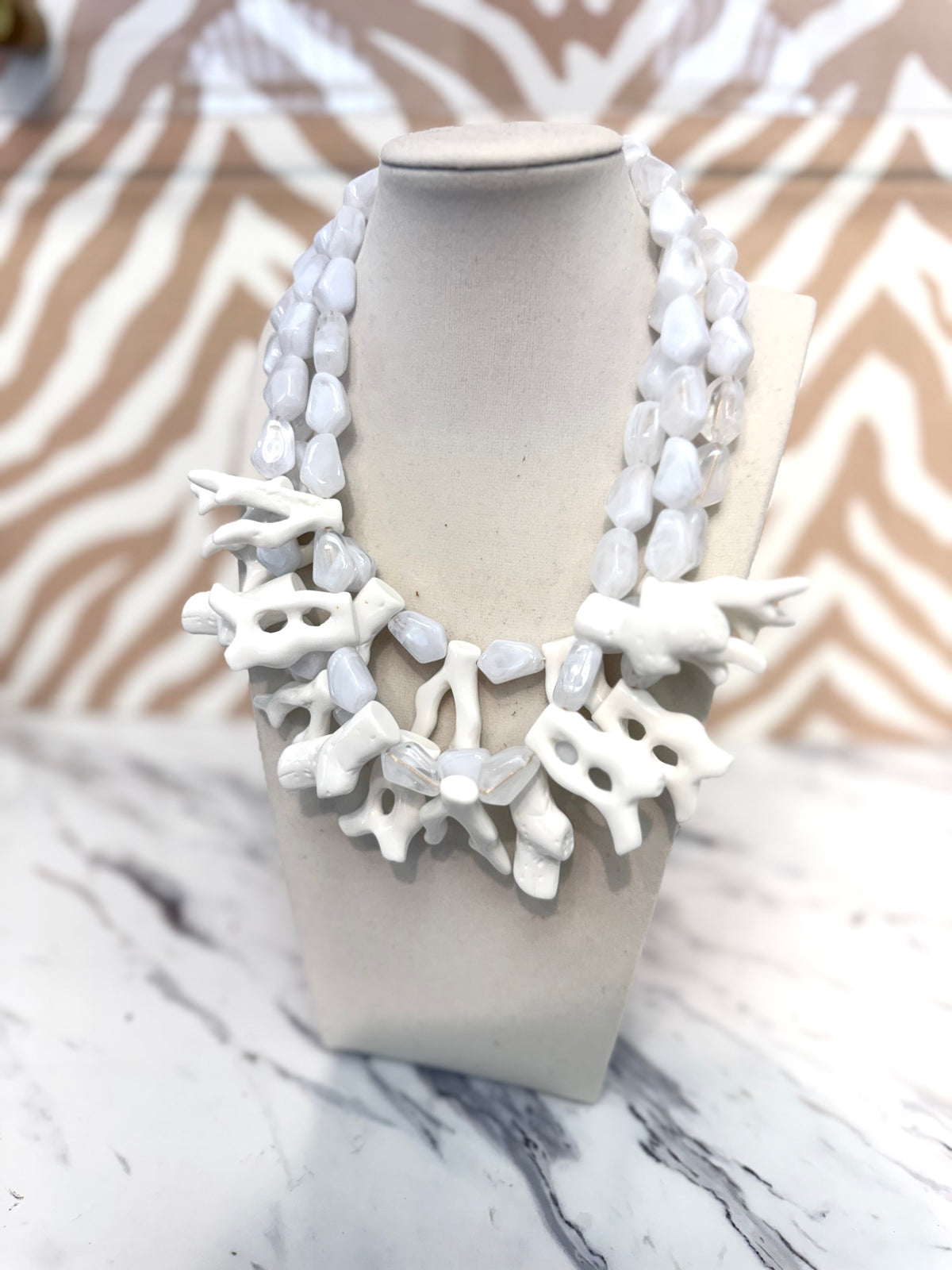 Coral Statement Necklace (2 Colors)