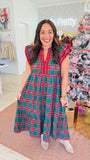 A Classic Christmas Tartan Dress