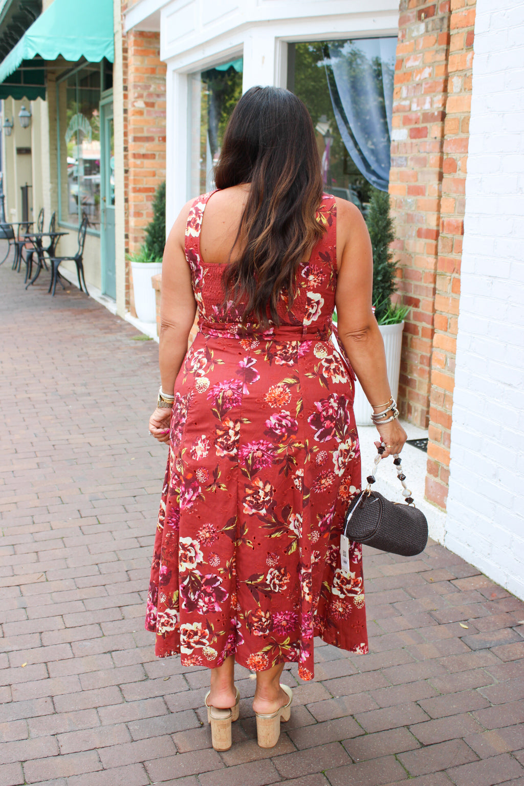 Leaves Are Falling Belted Dress