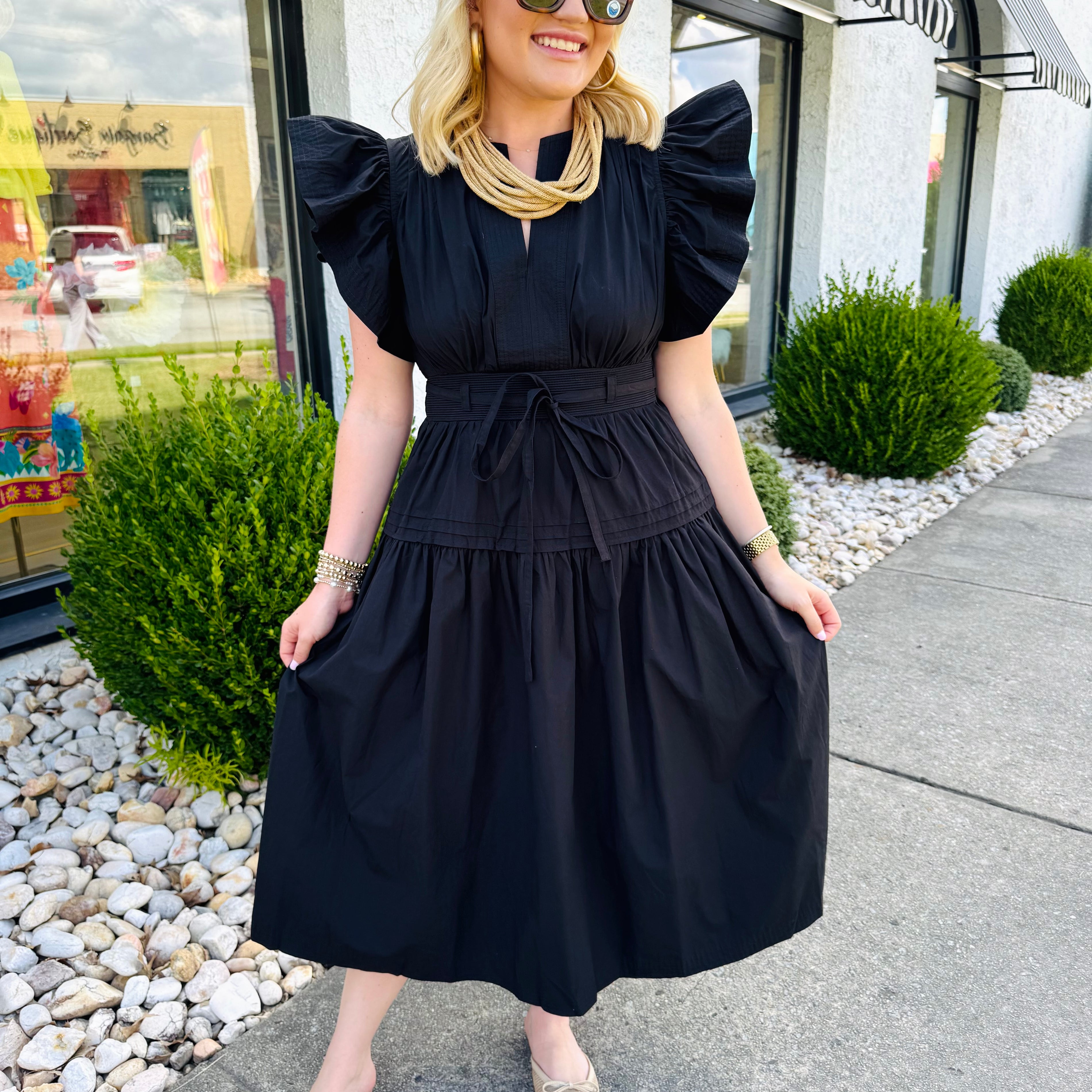 Perry Poplin Maxi Dress (2 Colors)