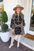 Proper Emblem Dress in Leopard