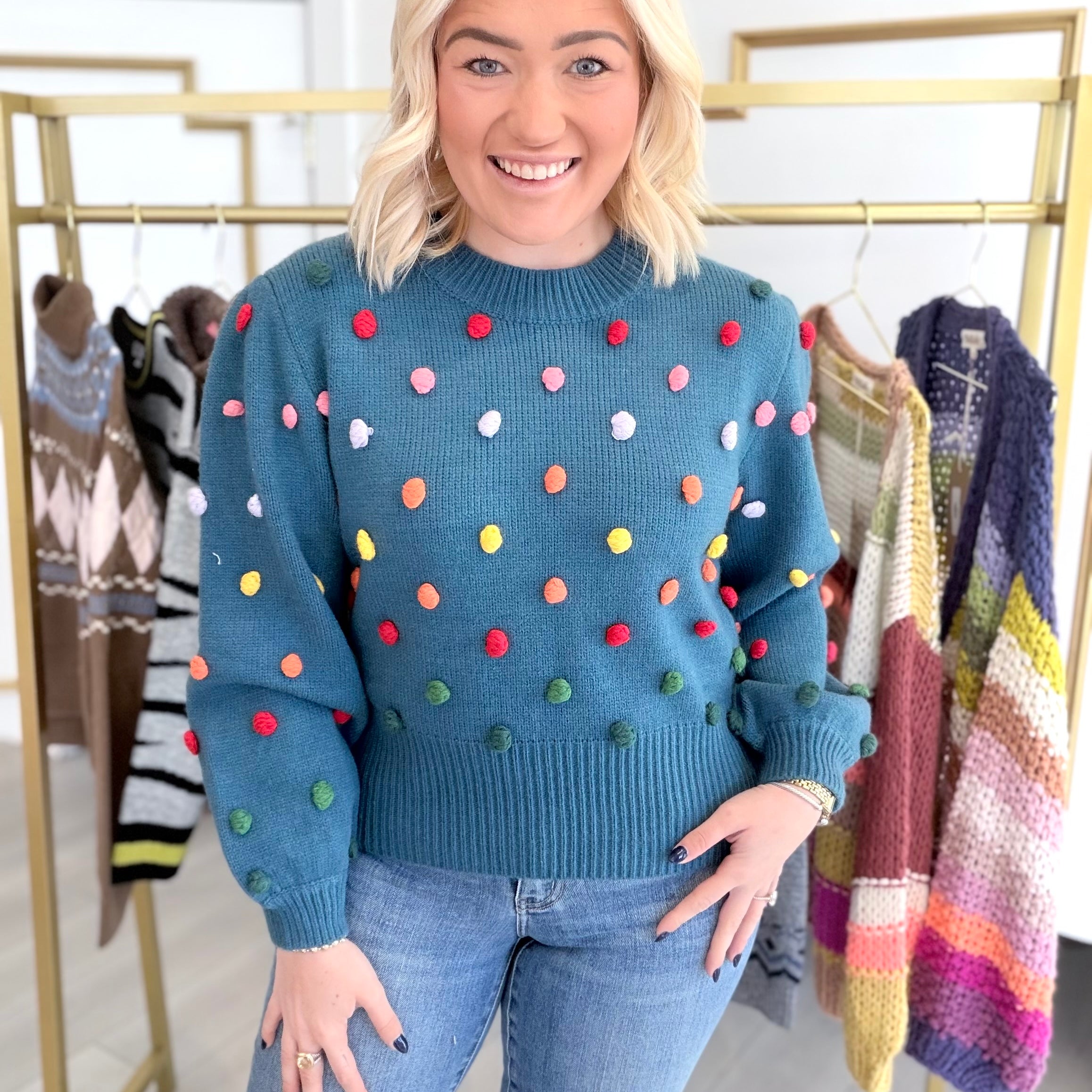 Dots of Rainbow Sweater