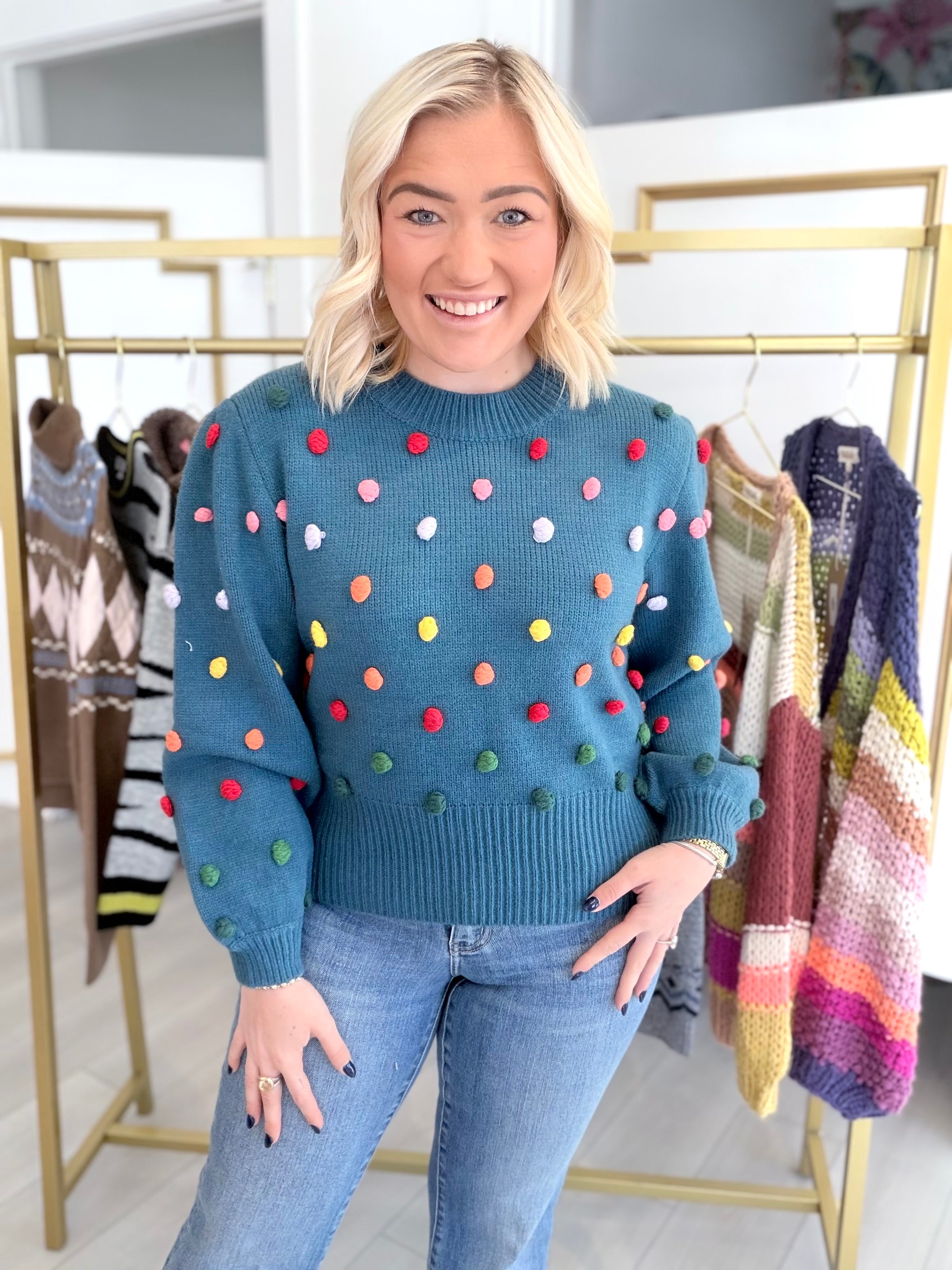 Dots of Rainbow Sweater