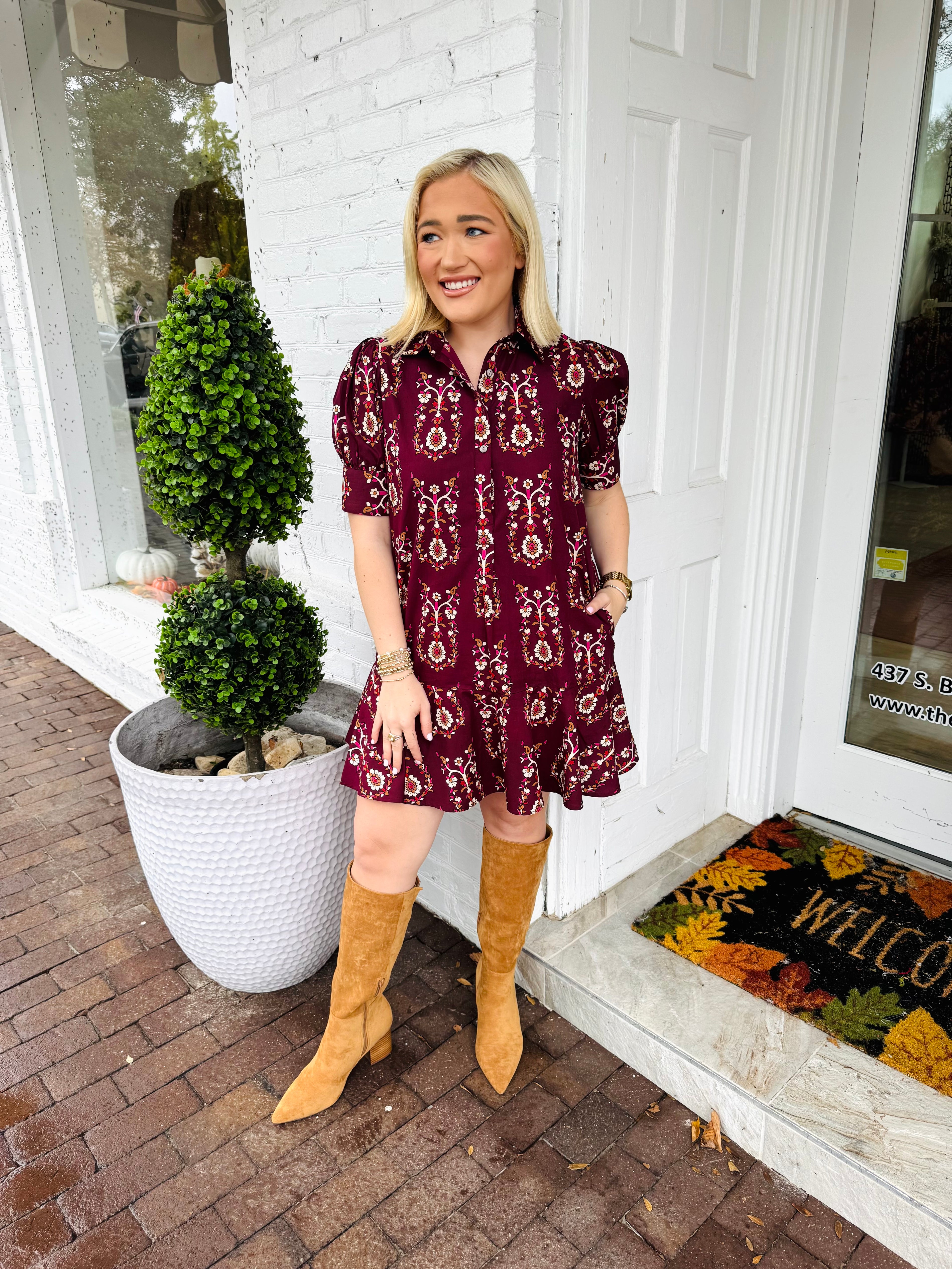 Liv Dress Bramble Motifs | LIVRO