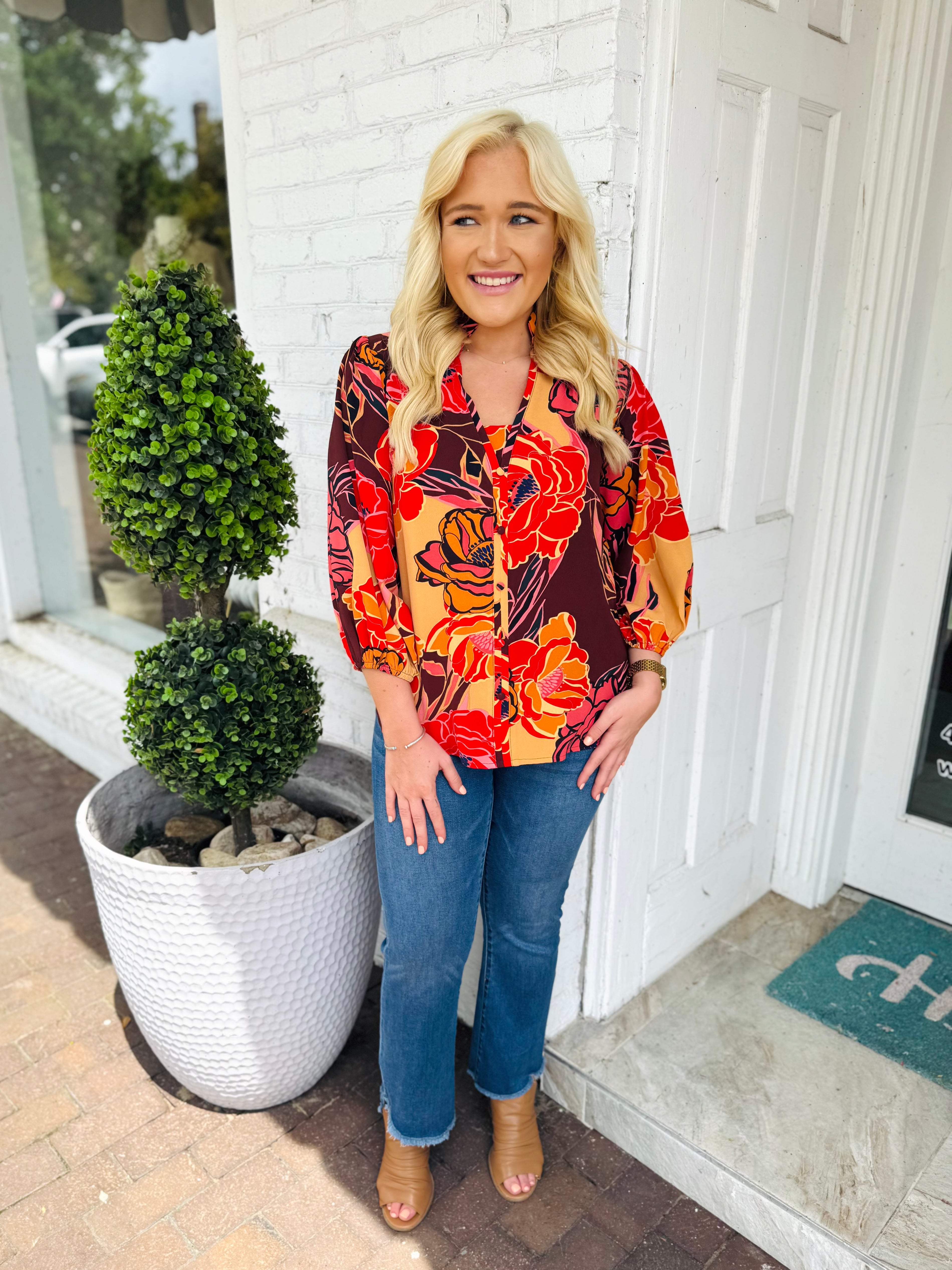 Rustic Blooming Top