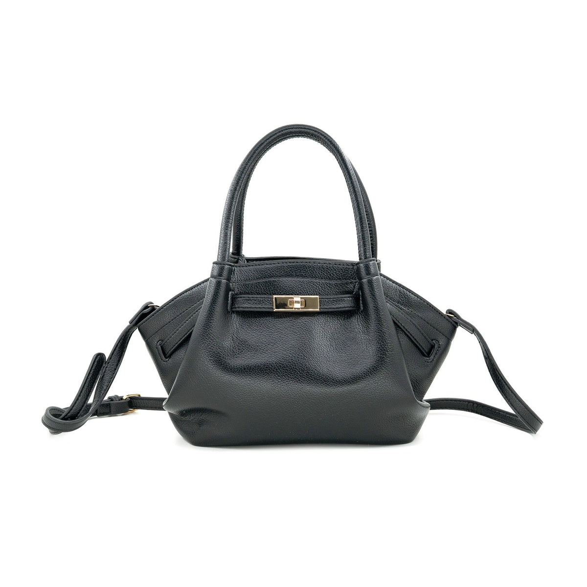 Avenue Buckle Bag in Black
