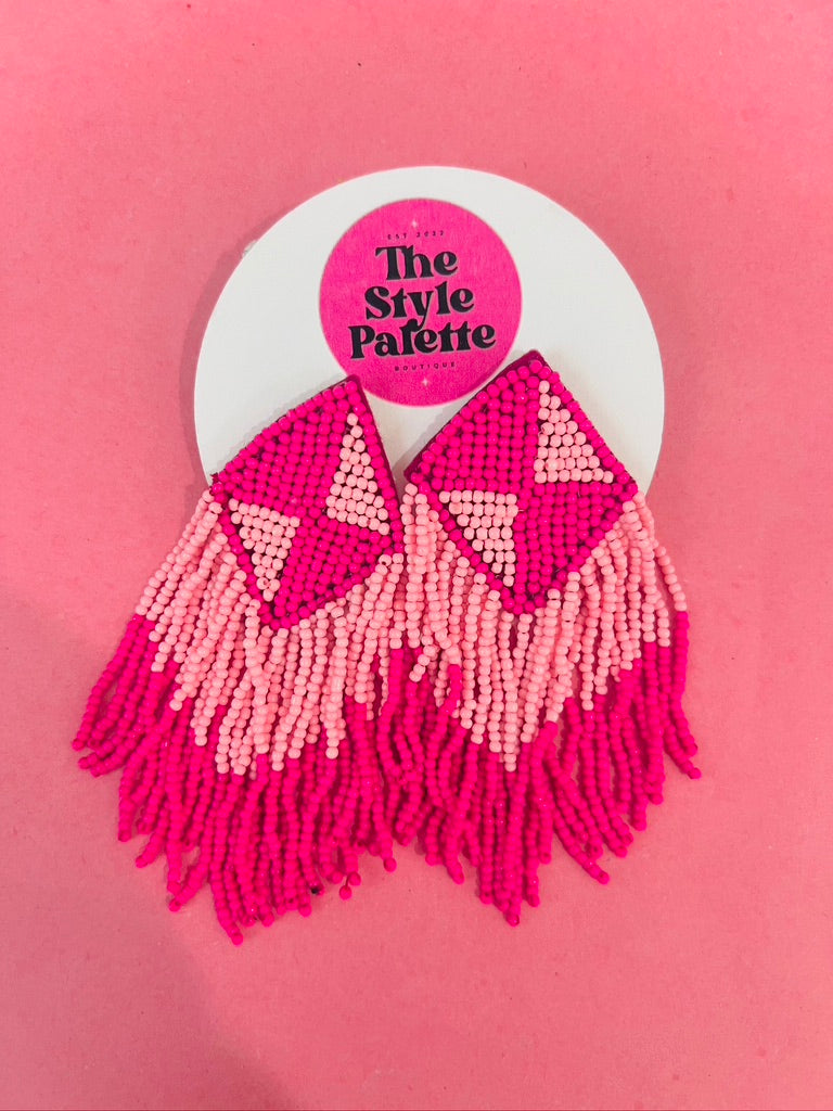 Pink Kite Earrings