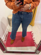 Mid Rise Super Soft Crop Flare Denim | Vervet