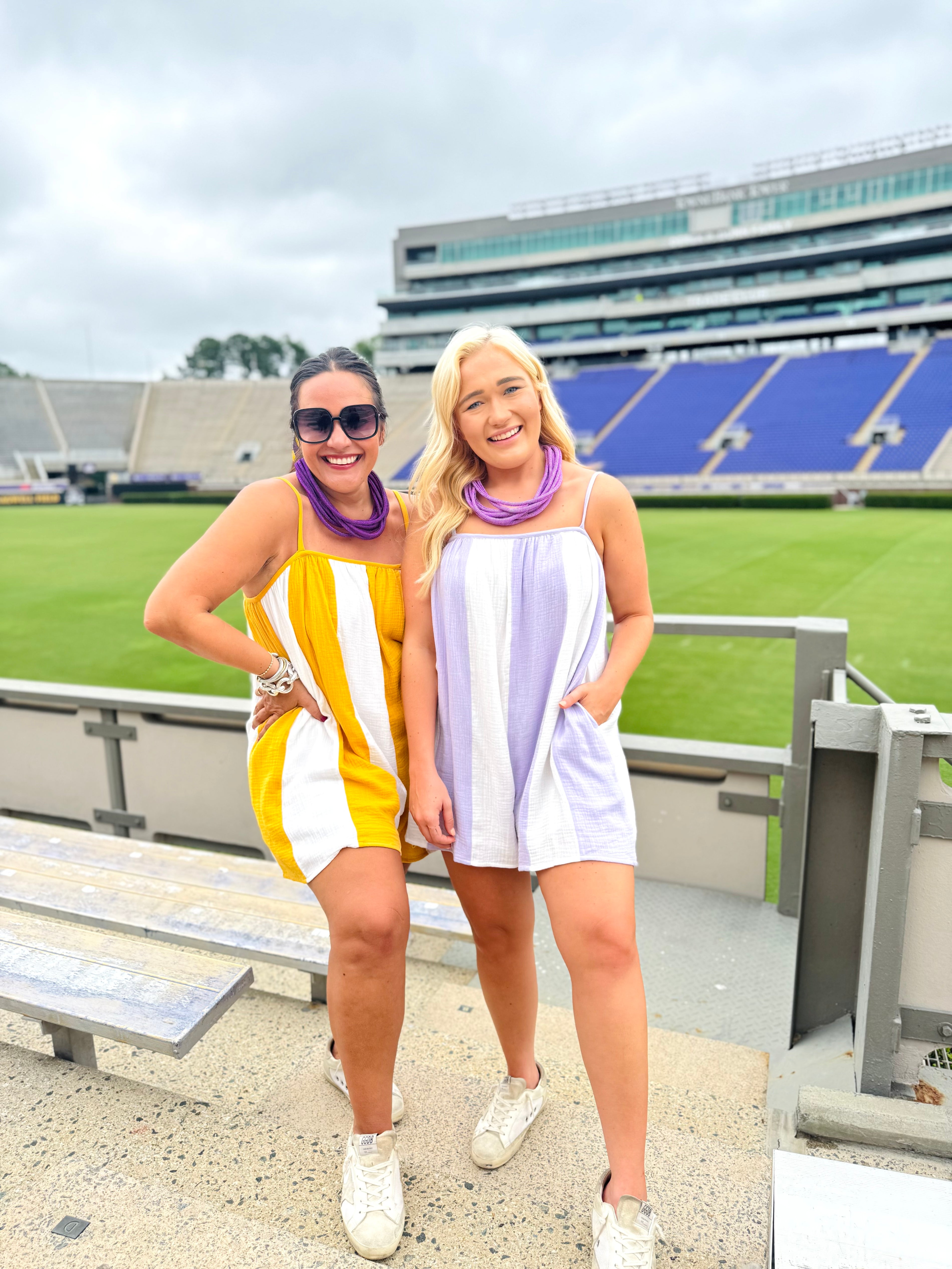 We’ve Got Spirit Romper in Purple
